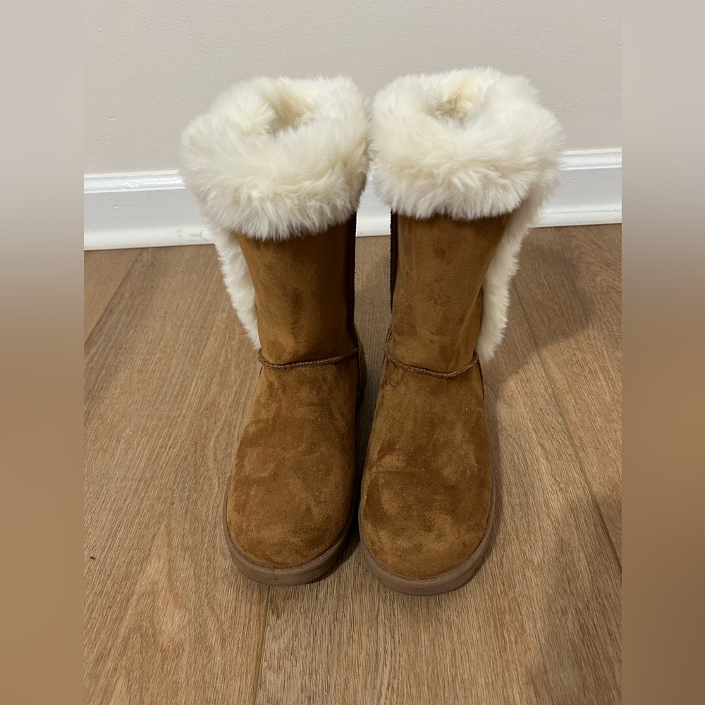 Cozy Brown Faux Fur Lined Boots